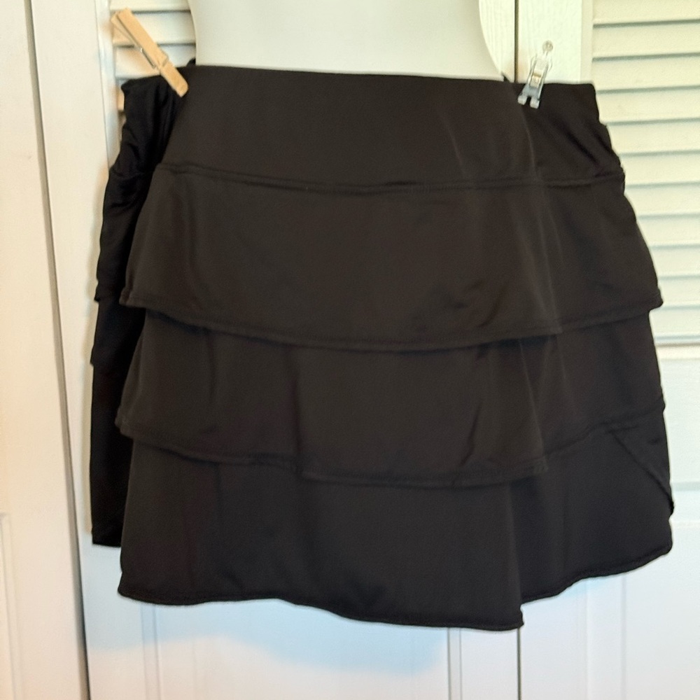 Ideology Black Athletic Skirt with Built-In Waistband